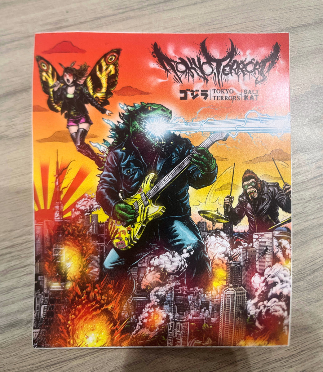 Heavy Metal Godzilla 4” vinyl sticker – SaltKatApparel
