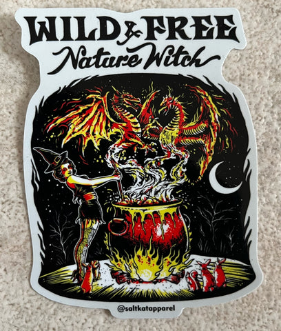 Nature Witch Vinyl Sticker