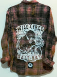 Bleached out ombré Panther Flannel