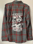 Lady Luck Flannel (Red Gray Checkered)